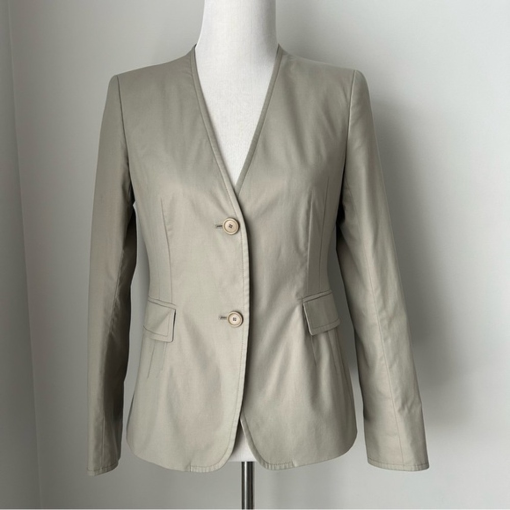 Akris Punto Collarless Blazer - Picture 1 of 9